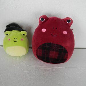 SQUISHMALLOWS LOT OF 2 FROGS ELLISON 8"  WENDY 6"